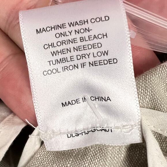 NWT Gibson Latimer Womens XL Coastal Preppy Classic Linen Double Breasted Blazer - Picture 10 of 13